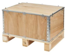 Caja plegable de madera