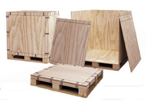 Cajas de madera plegables y reutilizables